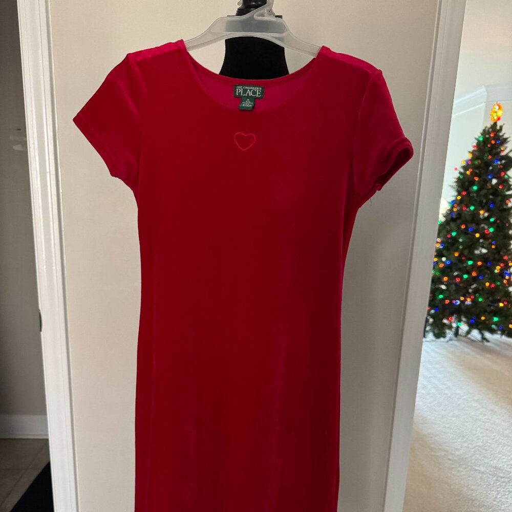 Children's Place Red Velour Dress